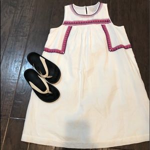 Loft outlet white dress L Petite